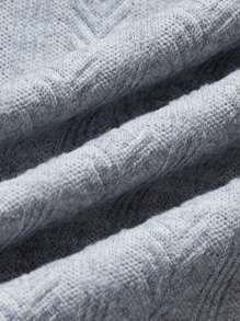 2 件青少年男孩简约纹理面料休闲圆领套装 - 灰色 - 查看 8