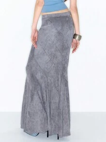 MUSERA Y2K Cut Out Hip Detail Maxi Skirt Boho Summer Cute Christmas Party