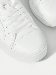 Zapatillas casuales blancas versátiles y sencillas para mujeres, navidad, otoño