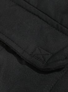 Manfinity Homme Men's Solid Color Simple Style Sleeveless Vest For Daily Wear - Black - View 5