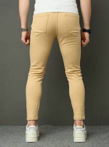 Manfinity LEGND Skinny casual all-match jeans voor heren met gescheurde zakken