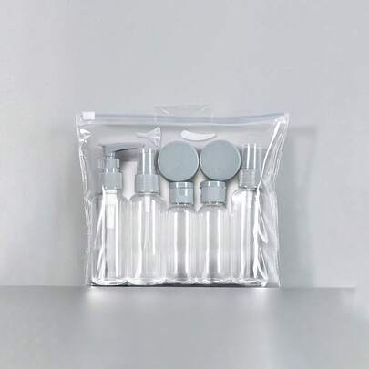 10pcs/Set Travel Bottle Sets, Refillable, Portable, Leak-Proof, Travel Sample Packaging, Suitable For Shower Gel, Shampoo, Skin Care Products, Cosmetics Packaging, Travel Care Set, Home Sample Packaging, Travel Essentials, Beauty Tools Christmas For Holiday Gift Giving Home Bathroom Decor Summer