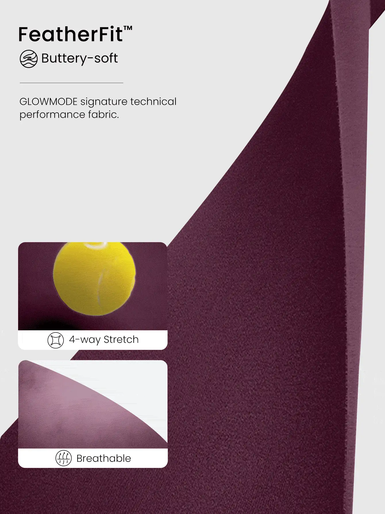 GLOWMODE 4 英寸 FeatherFit™ 瑜伽风格高腰短裤宽松口袋轻度支撑低冲击瑜伽工作室健身房日常夏季 - 櫻桃可樂 - 查看 4