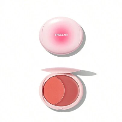SHEGLAM Cheek 2 Cheek 腮紅雙色櫻桃冰淇淋 5 種奶油腮紅雙重持久色素兩用天然色素不油膩可混合面部化妝品 品牌 美容 化妝 化妝品 適合女性與女孩 完美搭配夏季春季 Y2K 時尚 流行 生日 母親節禮物 假期 派對準備就緒 最佳顏色