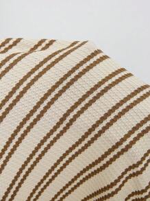 SHEIN 孕妇宽松都市度假圆领中长连衣裙