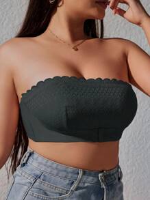 3 Cái/bộ Mùa Hè Dây Chống Trơn Trượt Chống Tiếp Xúc Ren Bandeau Áo Ngực Cho Kích Thước Lớn - Nhiều màu - Xem 3