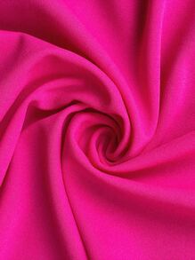 Maweii Plus Size Women's Feather Patchwork Long Sleeve Blazer And Jacket Set, Fashion Elegant Slim Fit - Hot Pink - View 6