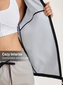 In My Nature Jaket Wanita Kasual Olahraga untuk Aktivitas Luar Ruangan - Hitam - View 6