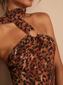 Hauture 不对称挂脖式 O 形环细节吊带背心 - 彩色 - 查看 6