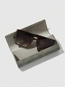 ROMWE Fairycore 蛇皮图案印花眼镜盒，适合日常使用，万圣节