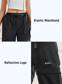 In My Nature Women's Camping Hiking City Commuting Detachable Two-Section Outdoor Trousers - Black - View 1