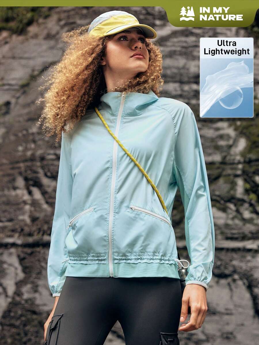 In My Nature Chaqueta ligera casual de ciudad y al aire libre para mujer, para ir al trabajo - Azul - Ver 1