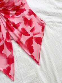 Soleia 女士抹胸扭纹全印花背心，适合休闲和度假 - 彩色 - 查看 7