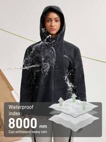 In My Nature Jaket Wanita Kasual Olahraga untuk Aktivitas Luar Ruangan - Hitam - View 1