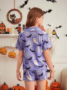 SHEIN 2pcs Purple Summer Cute Family Matching Mommy And Me - Purple - View 2