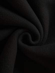 SHEIN Explorewe 女童拼色印花圆领长袖运动衫 - 黑色 - 查看 3