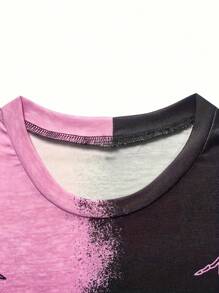 INAWLY Sudadera de cuello redondo de manga larga con estampado de calavera de bloques de color para mujer de talla grande