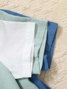 3 Stücke/Set Kleine Jungen Muster Stehkragen Kurzarm Hemd Set