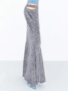 MUSERA Y2K Cut Out Hip Detail Maxi Skirt Boho Summer Cute Christmas Party