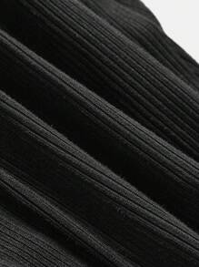 SHEIN Girlism 3pcs/Set Tween Girl Minimalist Single Ruched Slit Design Soft Knit Skirts - Multicolor - View 8