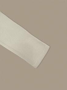 Easithlete 2pcs Solid Ribbed Knit Sports Leggings Workout Leggings Spandex Women Leggings Set Yoga Pants - Multicolor - View 6