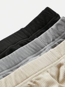 SHEIN Girlism 3pcs/Set Tween Girl Minimalist Single Ruched Slit Design Soft Knit Skirts - Multicolor - View 7