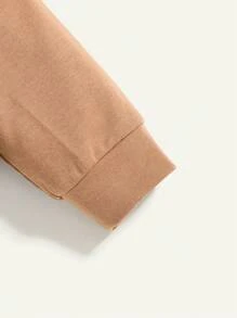 Cozy Pixies 适合男婴的休闲百搭彩色格子连帽衫，适合圣诞节 - 棕色 - 查看 6