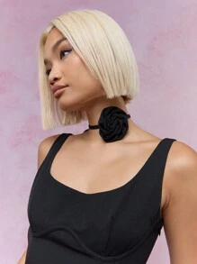 MISSGUIDED Corset Bust Pleated Skater Mini Dress - Black - View 3