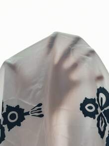 SHEIN LUNE Đầm Maxi Không Dây In Họa Tiết Thời Trang Cho Nữ - Màu be - Xem 7