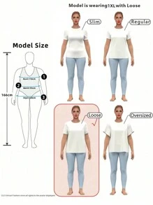 SHEIN Overall Kasual Longgar Kaki Lebar Saku Bertali Warna Polos Musim Panas untuk Wanita Ukuran Besar - Jeruk - View 6