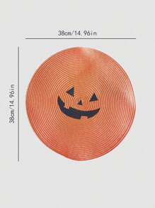 PETSIN Halloween Print Cat/Dog Lover Gift And Dog/Cat Mom Love Pet Placemat - Orange - View 4