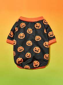 PETSIN 1 Pc Pet Cute Pumpkin Print Sweatshirt - Multicolor - View 1