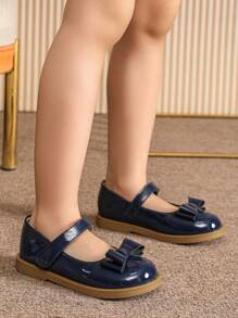 儿童蓝色鞋 女童平底鞋 女童鞋 春季运动幼儿鞋 - 藍色 - 查看 5