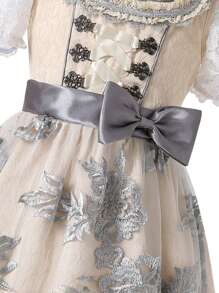 Young Girl German Beer Costume Children's Bavarian Traditional Costume Girls European And American Countryside Costume Stage Costume Munich Costume - Champagne - View 5