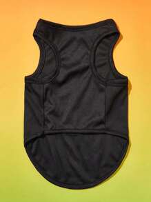 PETSIN 1pc Pet Cat/Dog Breathable Lightweight Vest, Halloween Bat Design, Black