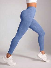 Slayform Waist Cinched Seamless Workout Leggings, Casual Daily Wear