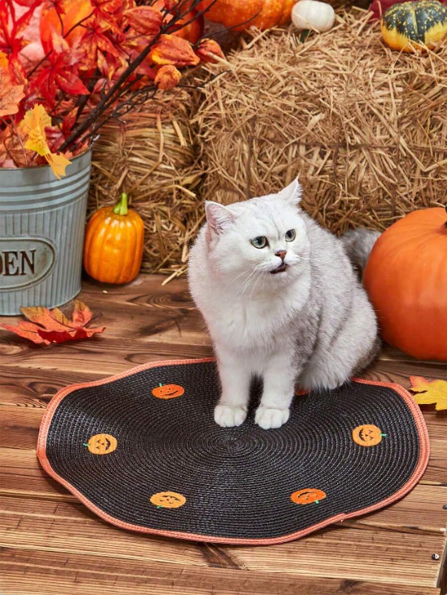 PETSIN Halloween Kürbis Katzen/Hunde Liebhaber Geschenk und Hunde/Katzen Mama Liebes Haustier-Futter Matte