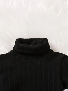 SHEIN 3 件套年轻女孩针织立领修身休闲 T 恤