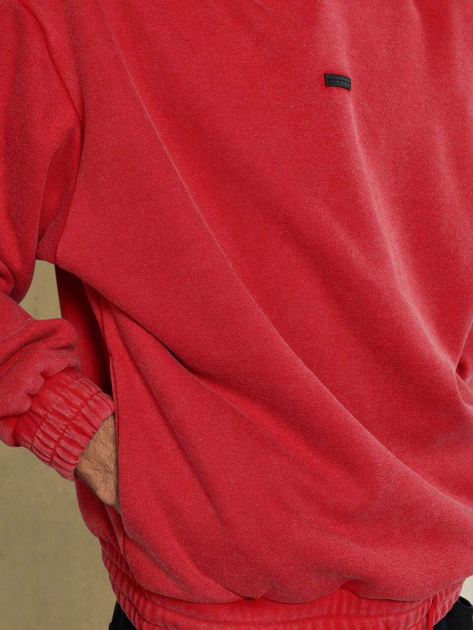 Sudadera deportiva extragrande de algodón polar con cordón ajustable