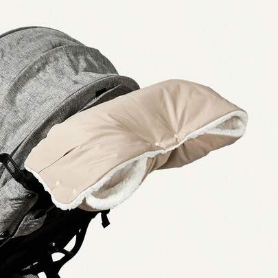 Cozy Pixies 1 件婴儿推车暖手手套，加厚防风婴儿推车车把套，冬季