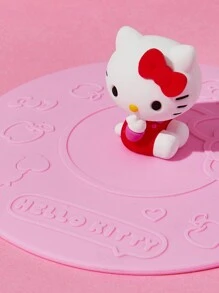 HELLO KITTY AND FRIENDS | SHEIN 1 个猫咪形状硅胶杯盖（不含杯子）