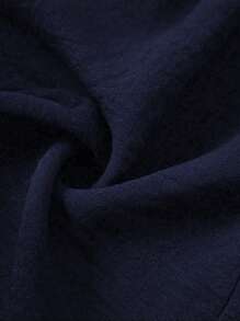 SHEIN Unity 大码女式夏季纯色腰带镂空宽松休闲连体衣