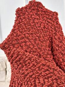 Chiquease Cárdigan casual de manga larga, de corte suelto y abertura frontal para mujeres