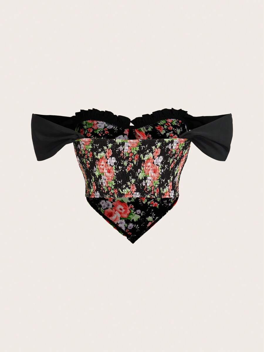 SHEIN ICON Plus Size Chinese Style Sexy Crop Top SHEIN USA