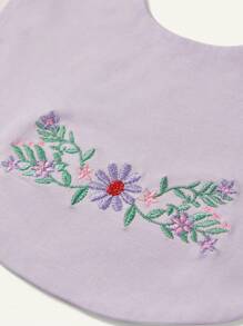 Cozy Pixies Floral Embroidered Bibs 3pcs/Set (Randomly Sent) - Multicolor - View 7