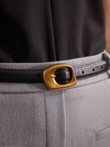 MOTF PREMIUM CINTURÓN CON HEBILLA CON BORDE DE PALA ELEGANTE, ESCUELA