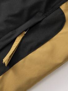 Manfinity Homme Giacca Da Uomo Con Cappuccio Con Maniche Raglan Colorblock - nero - Visualizzare 5