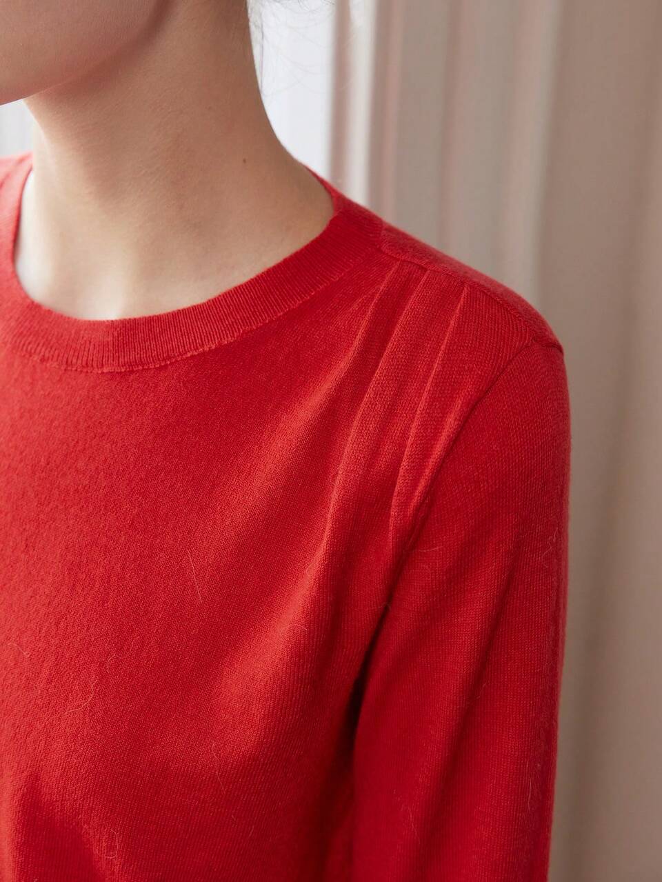 MOTF SOLID FOLD PLEATED SHOULDER WIDE HEM SWEATER FOR NEW YEAR