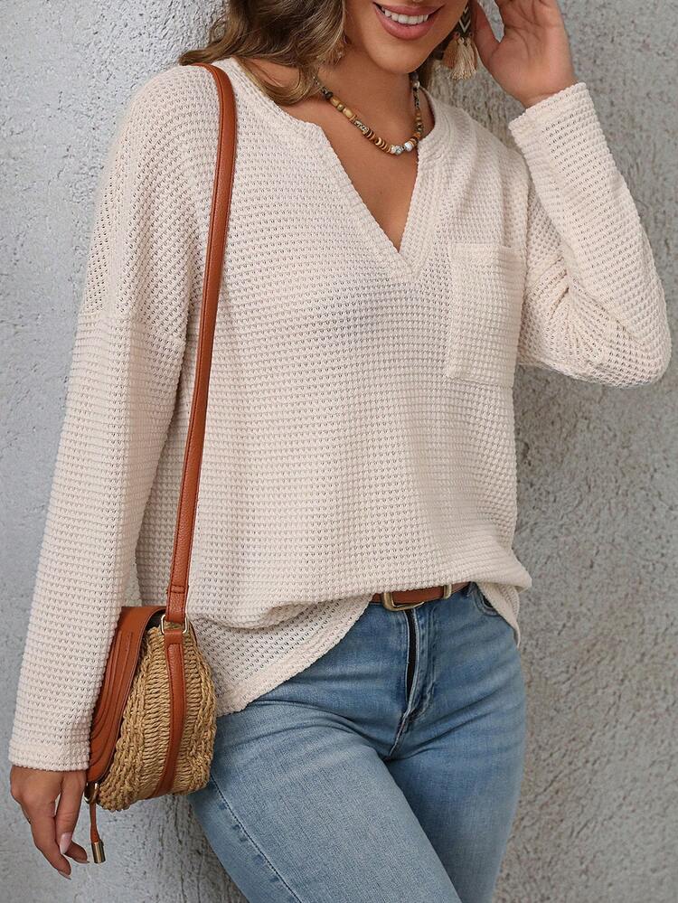 Women Vintage T-Shirt, Long Sleeve Khaki Back To School Top
