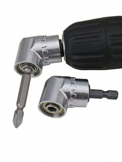 SHEIN 1pc Right Angle Drill Driver,105 Degree Right Angle Drill Attachment Power Screwdriver Drill Adapter For Tight Spaces,Home Decoration, Building Renovation, Essential Tool Christmas For Holiday Gift Giving,Tool Accessories